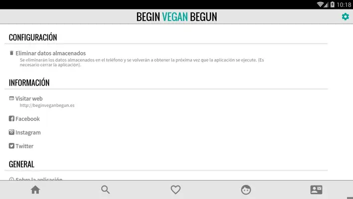 Begin Vegan Begun android App screenshot 1